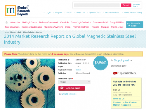 Global Magnetic Stainless Steel Industry 2014'