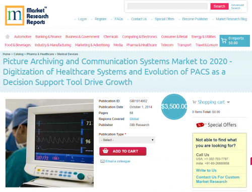 Picture Archiving and Communication Systems Market to 2020'