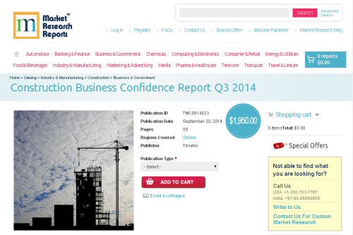 Construction Business Confidence Report Q3 2014'