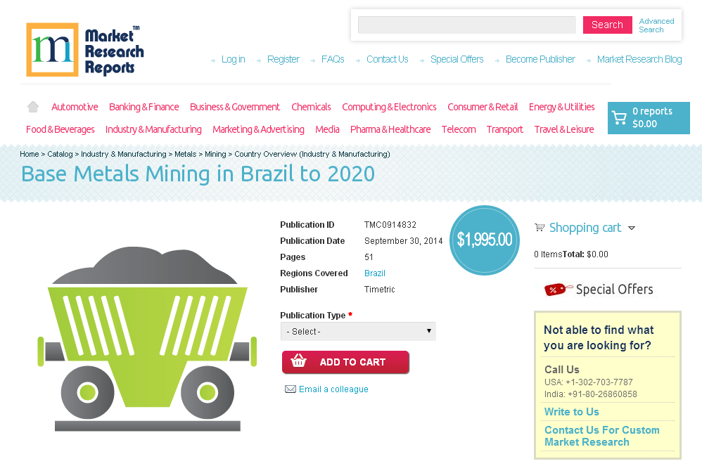 Base Metals Mining in Brazil to 2020'