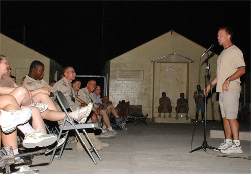 Don Barnhart Entertains The Troops In Afghanistan'
