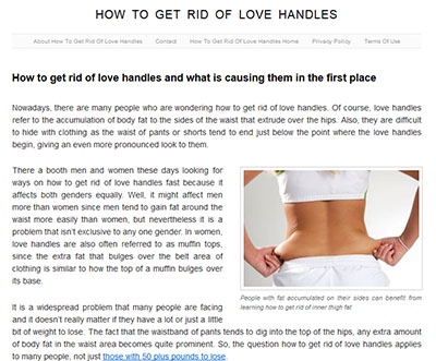 how to get rid of love handles'