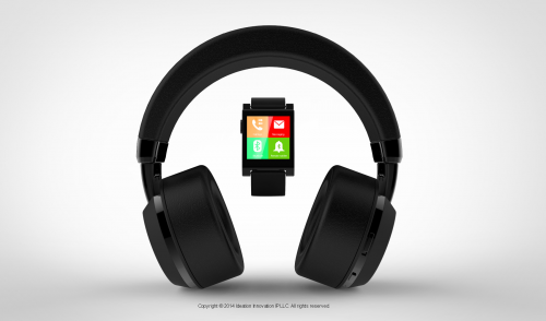 Headphones with integrated Smartwatch'