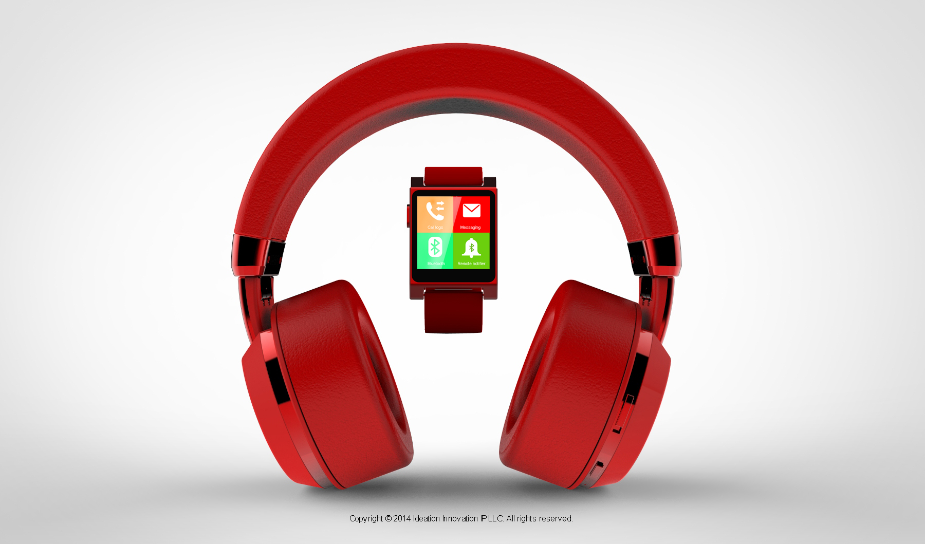 Headphones with integrated Smartwatch