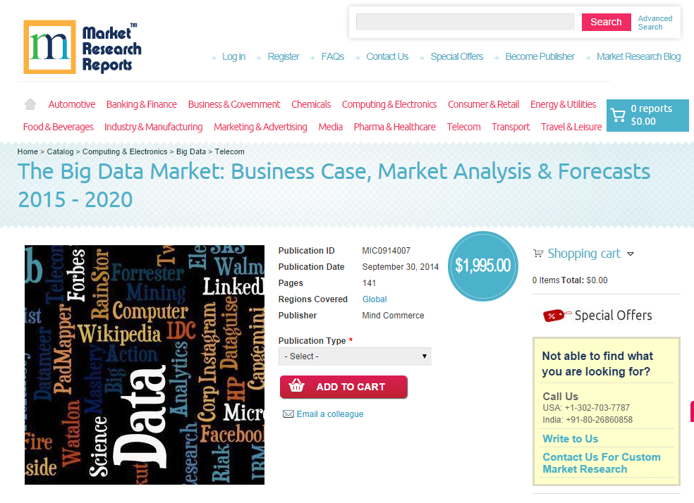 The Big Data Market: Business Case, Market Analysis'