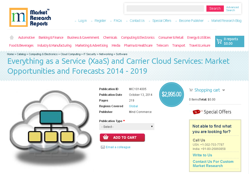 Everything as a Service (XaaS) and Carrier Cloud Services'