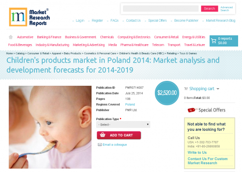 Children's products market in Poland 2014'