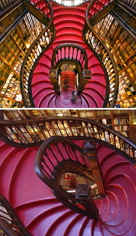 Staircase at Lello Bookshop (Portugal)