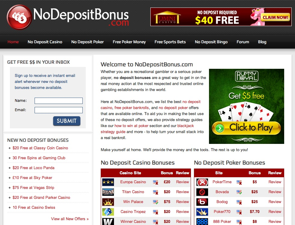 NoDepositBonus.com'