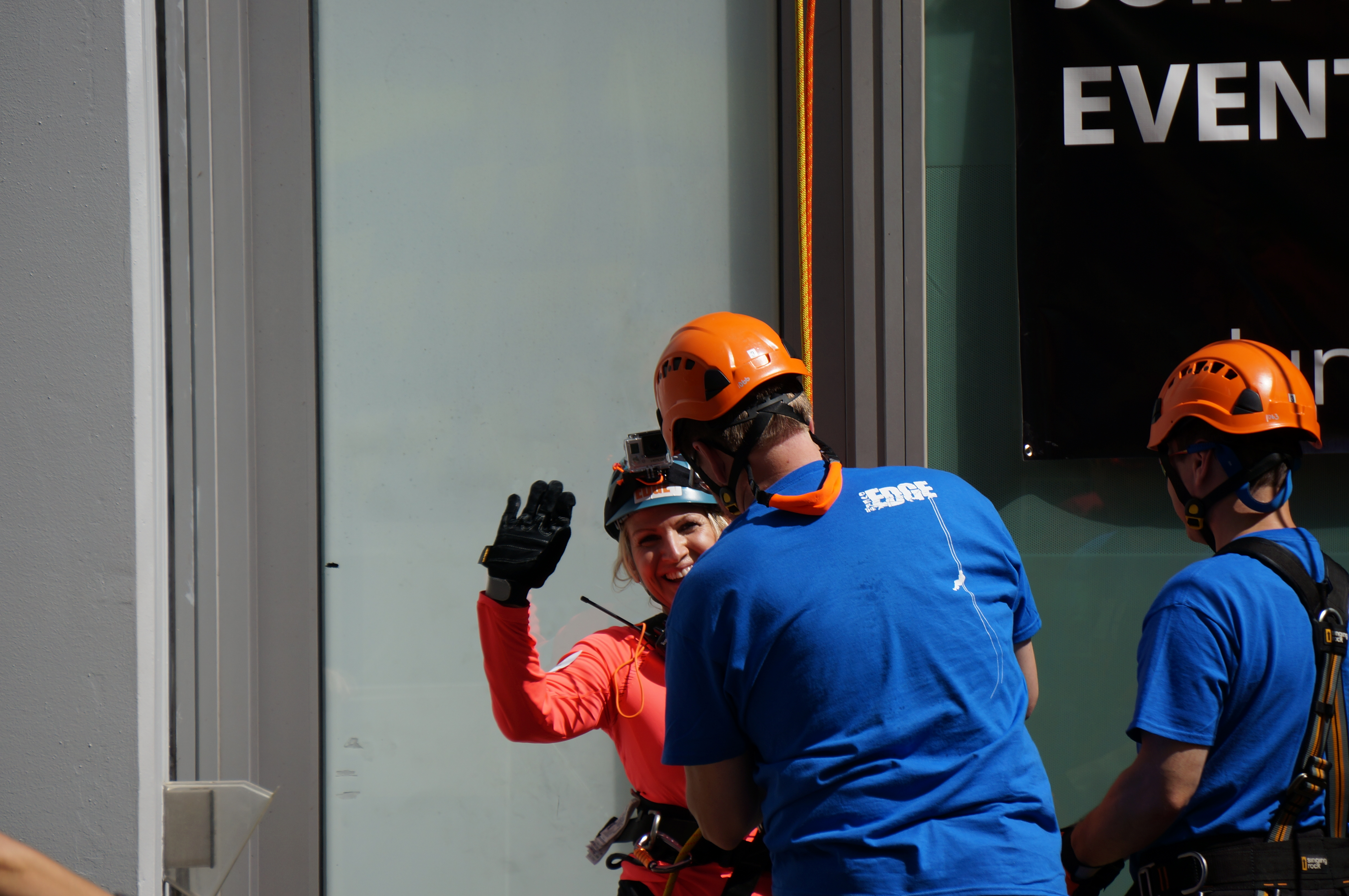 Cheryl Arts took the Plunge again for charity; this time dow