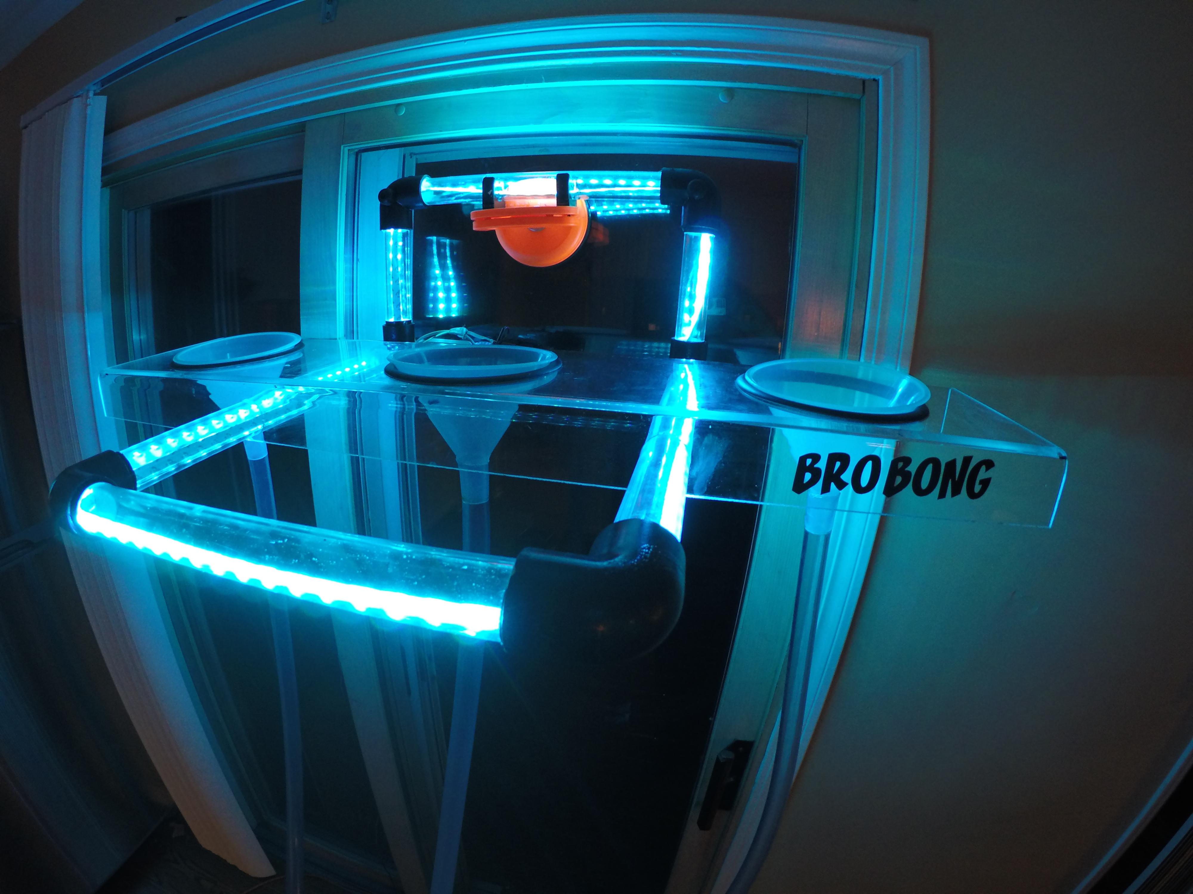 BRO BONG- LED Beer Bong Holder That Goes Anywhere