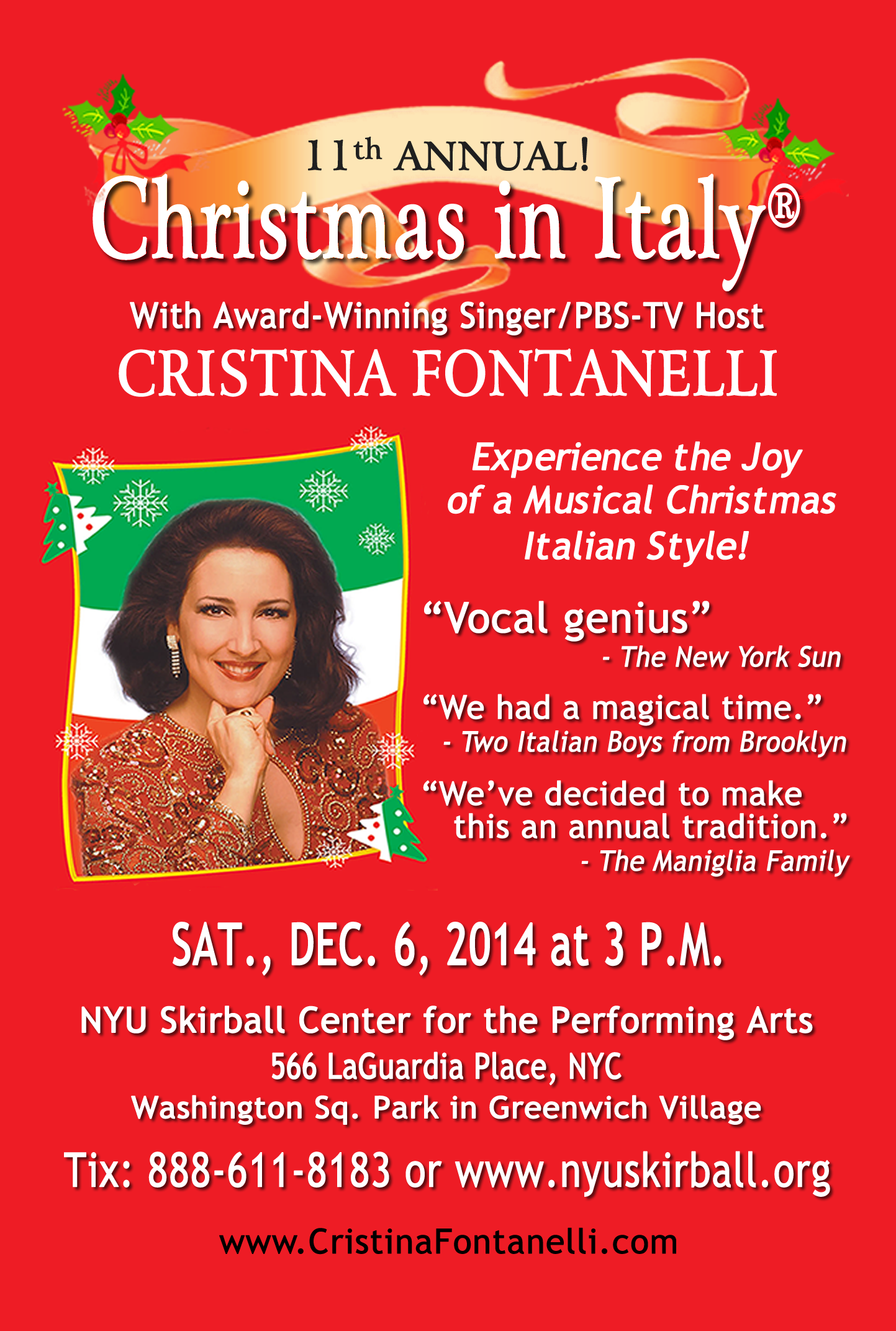 Cristina Fontanelli's 11th-annual &quot;Christmas i'