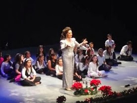On-stage at Symphony Space with NYC Public school dancers'