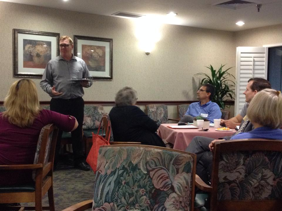 Scott McConnell Gives Speech on His Appliance Repair Company'