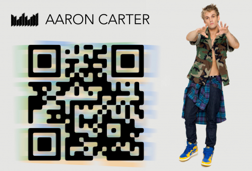 Aaron Carter's Custom QR Code'
