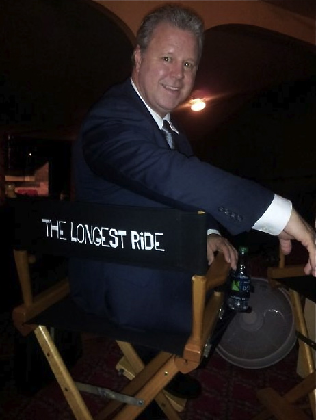 Barry Ratcliffe on the set of &quot;The Longest Ride&