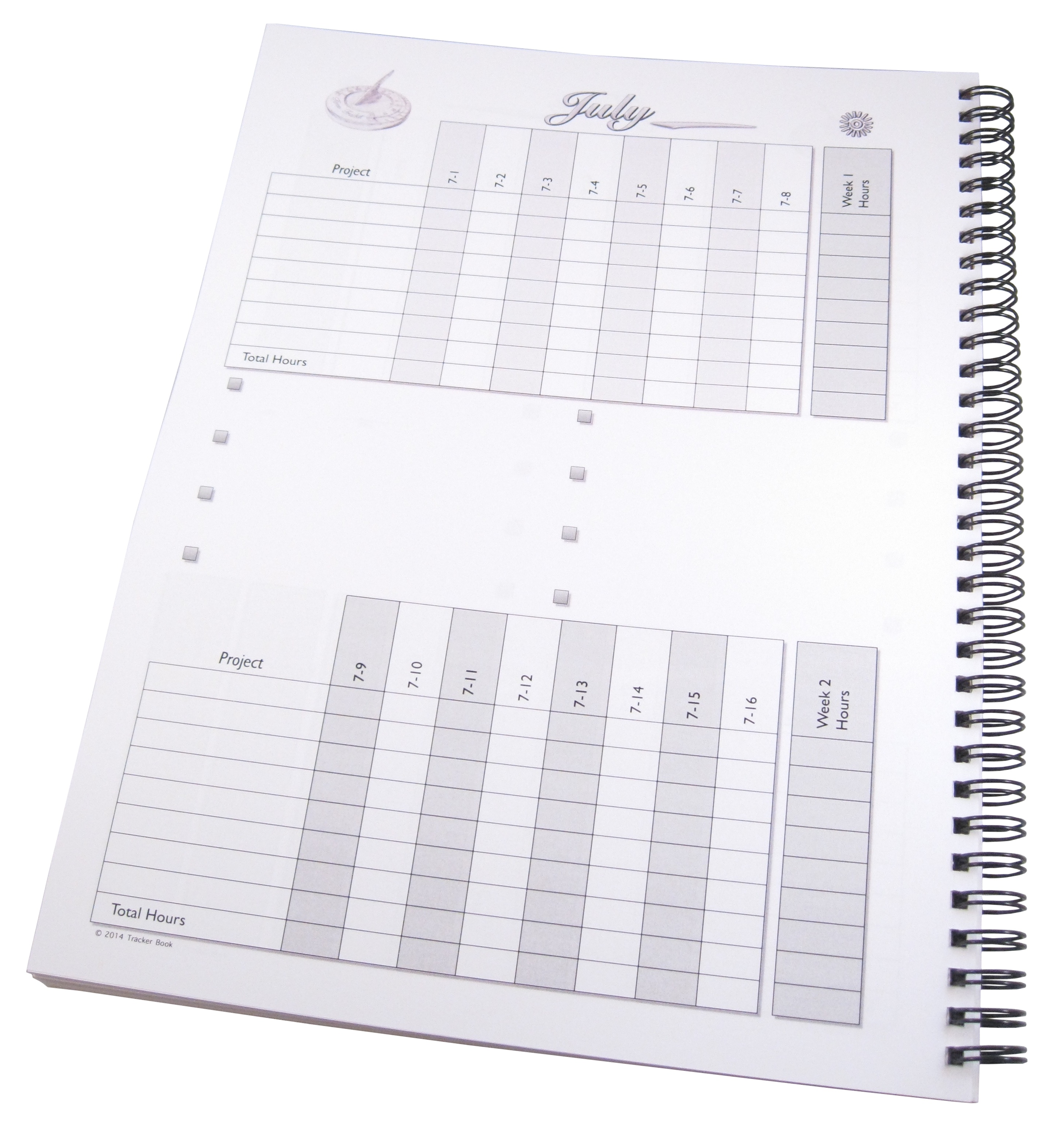 Time Tracker's monthly time log records productive hour