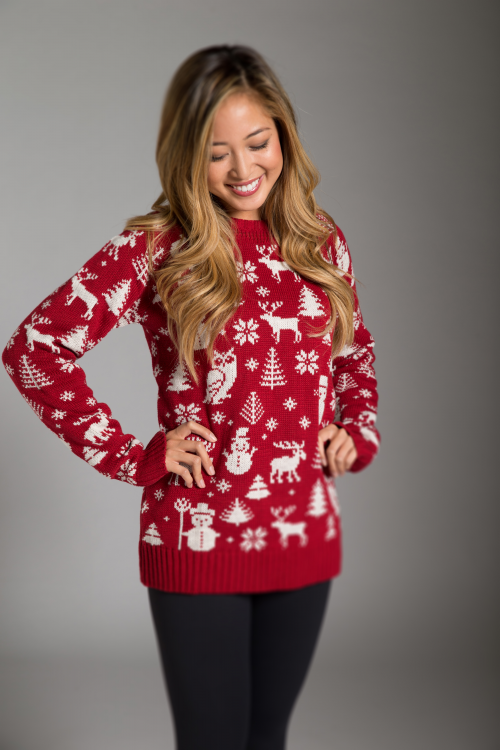 RED HOT XMAS UNISEX SWEATERS'