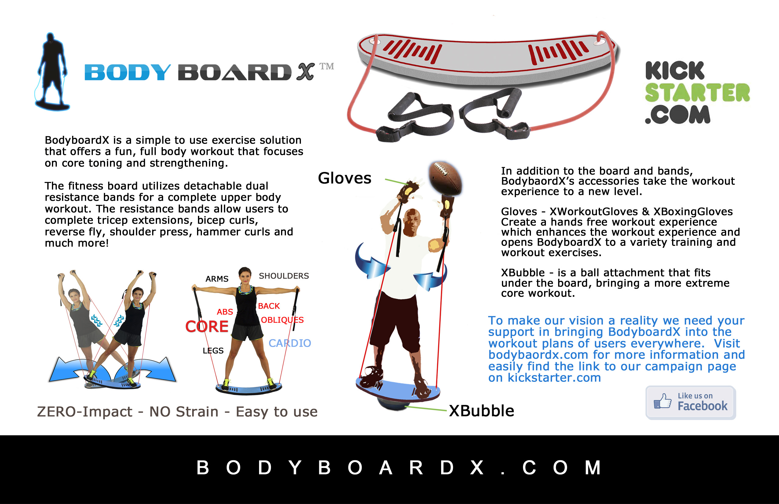 Bodyboard X - Fun Full Body Workout Device