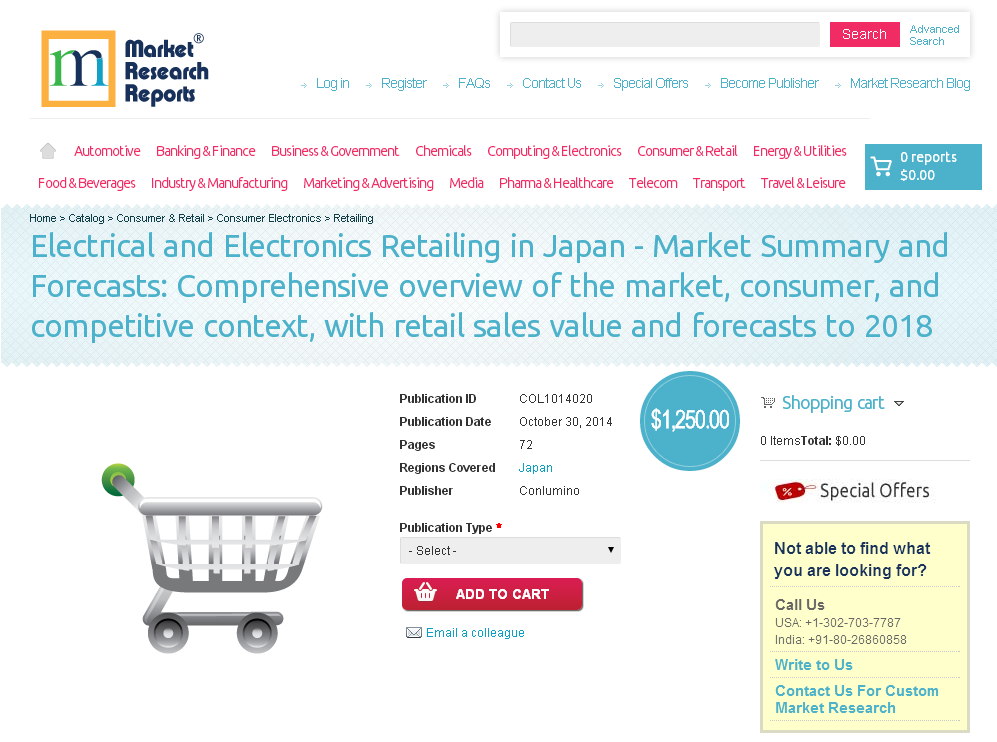 Electrical and Electronics Retailing in Japan 2018'