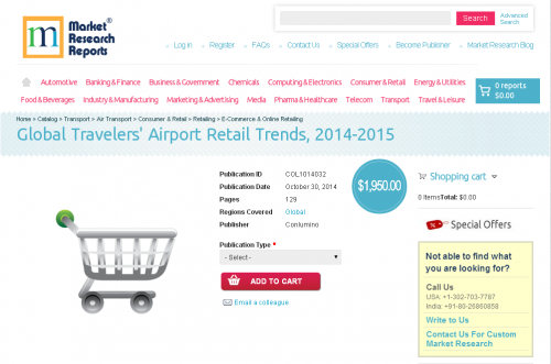 Global Travelers Airport Retail Trends 2014 - 2015'