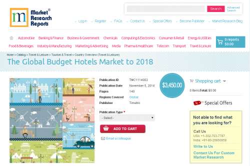 Global Budget Hotels Market to 2018'