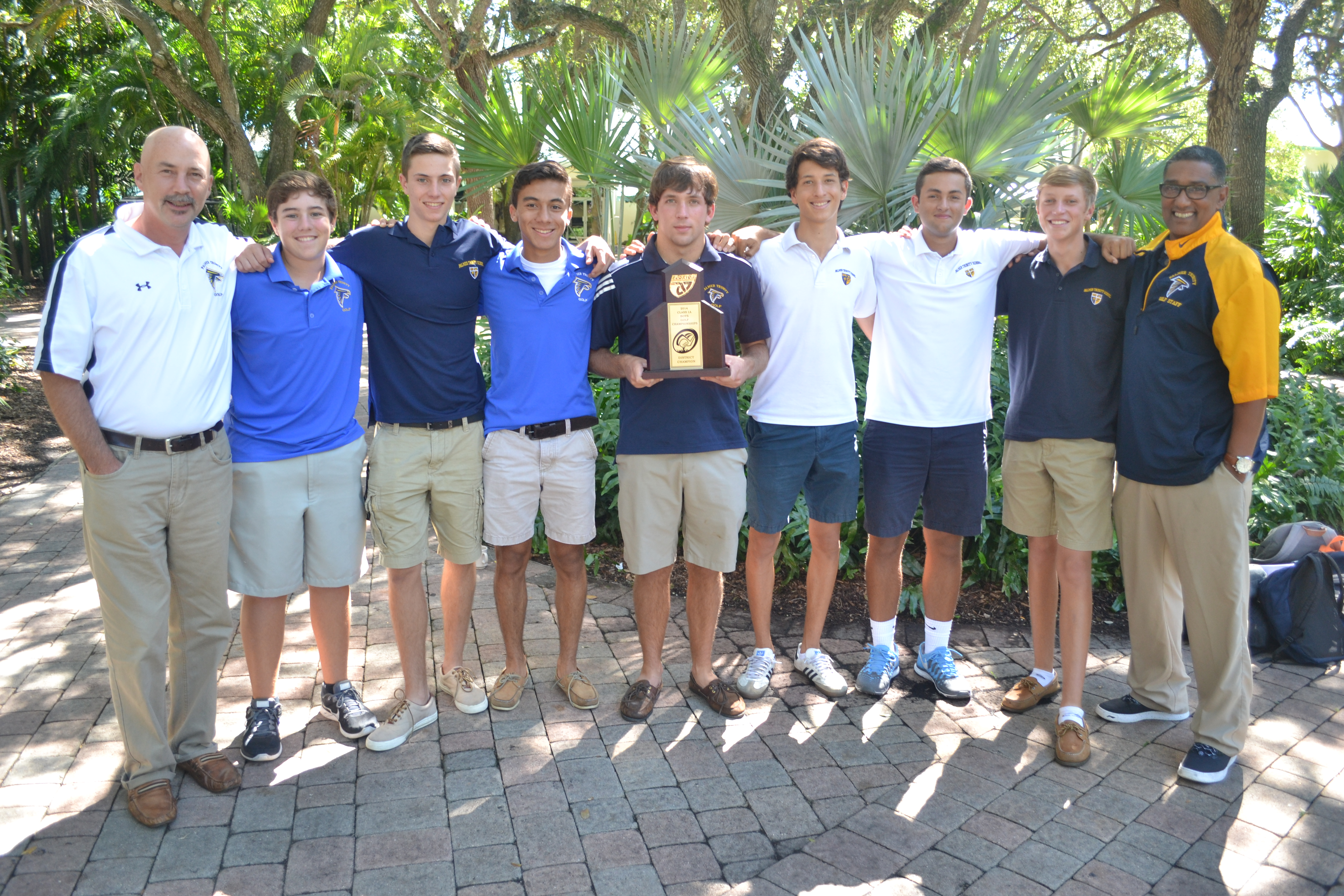 The Palmer Trinity School Varsity Golf Team'