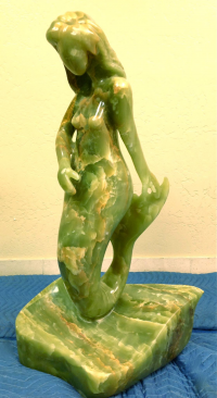 Argentine Onyx mermaid sculpture