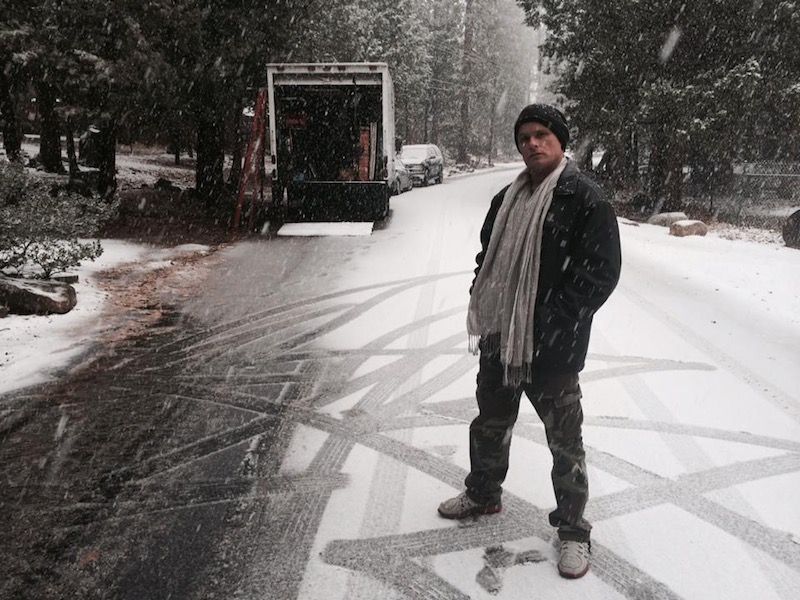 Michael Roddy with his truck &amp; equipment