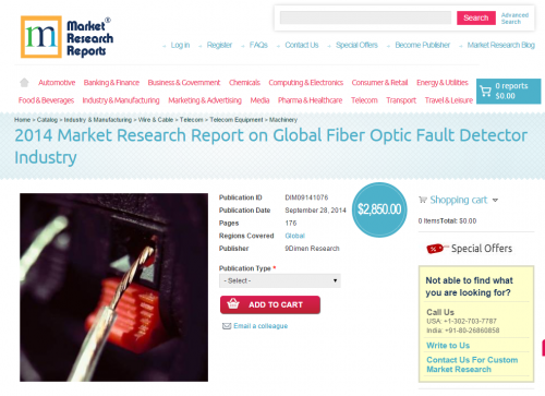 Global Fiber Optic Fault Detector Industry Market 2014'