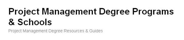 Project Management Degree Guides