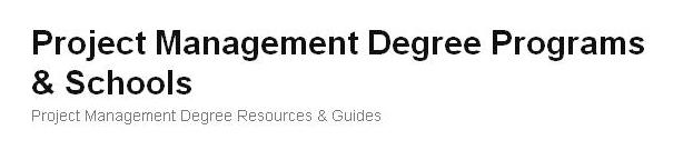 Project Management Degree Guides'