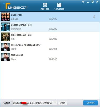 Add iTunes videos to TunesKit Windows'