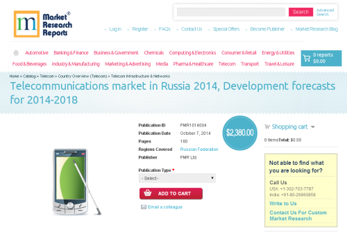 Telecommunications market in Russia 2014'