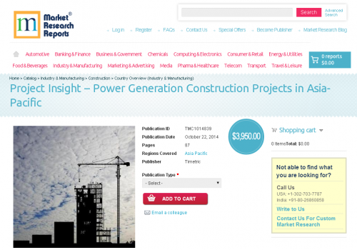 Power Generation Construction Projects in Asia-Pacific'