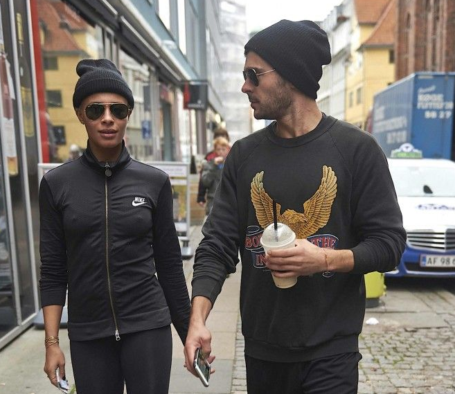 Zac Efron in Kelly Cole vintage Harley Davidson