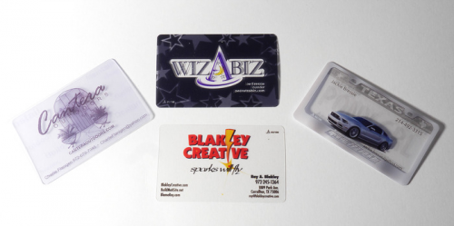 Wizabiz lights up your business cards using a Smartphone.'