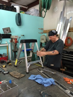 M.S. Matthew with Ladder