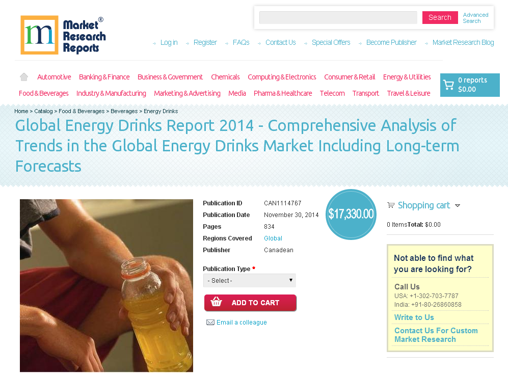 Global Energy Drinks Report 2014
