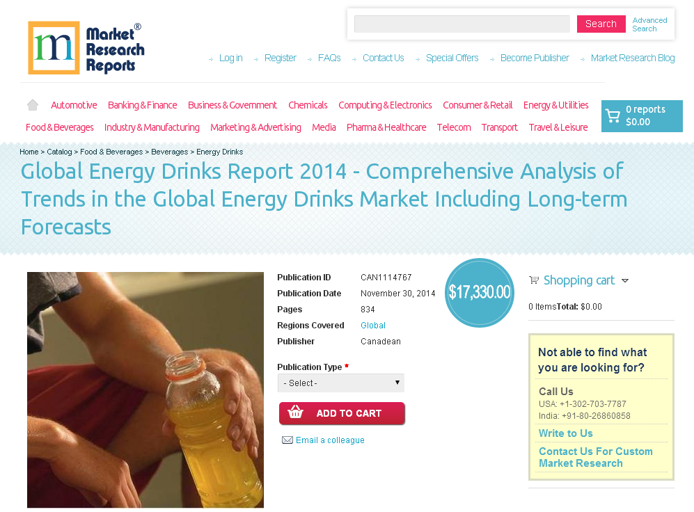 Global Energy Drinks Report 2014'