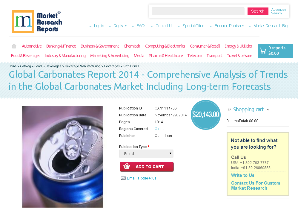 Global Carbonates Report 2014'