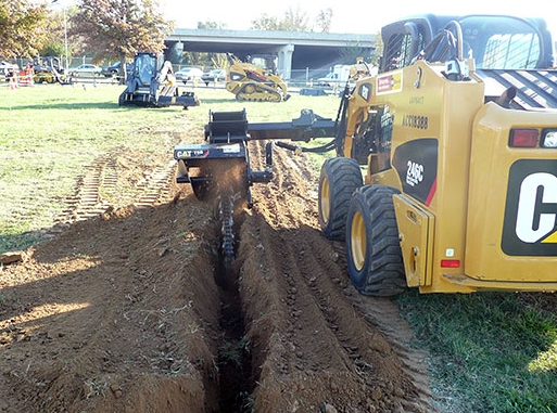 SideTrencher in Action'