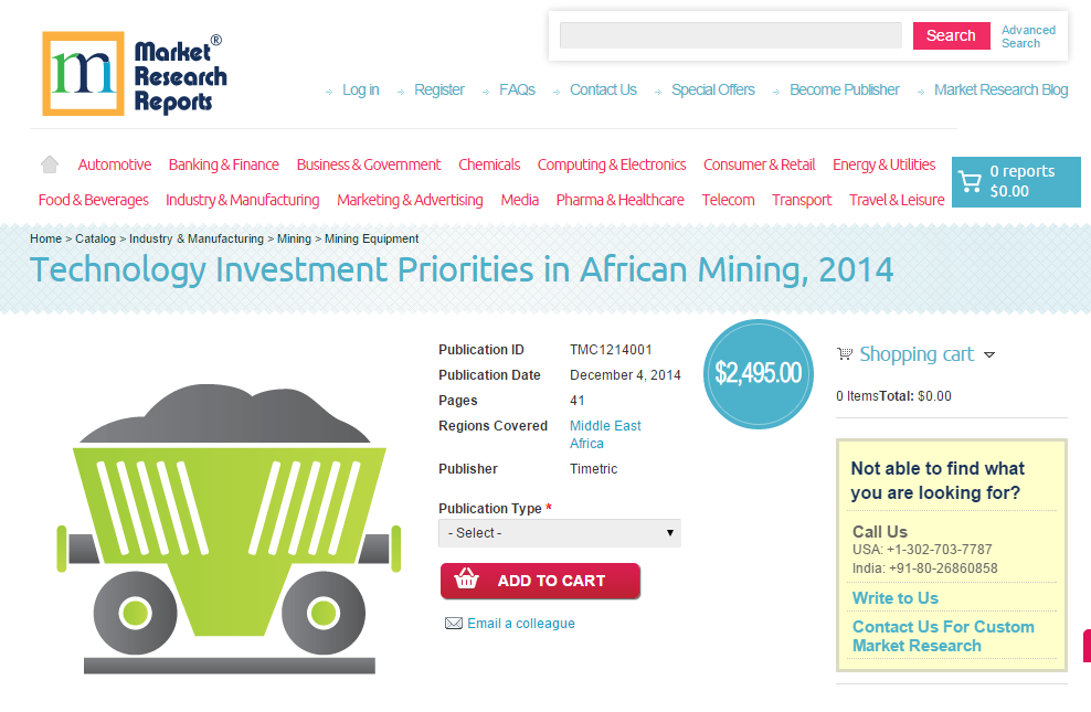 Technology Investment Priorities in African Mining 2014'