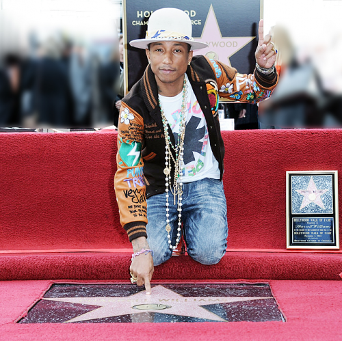 Pharrell Williams receives star on Hollywood Walk of Fame'