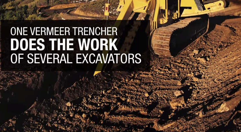 One Vermeer Trencher Does The Work of Several Excavators'