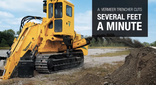 A Vermeer Trencher Cuts Several Feet A Minute'