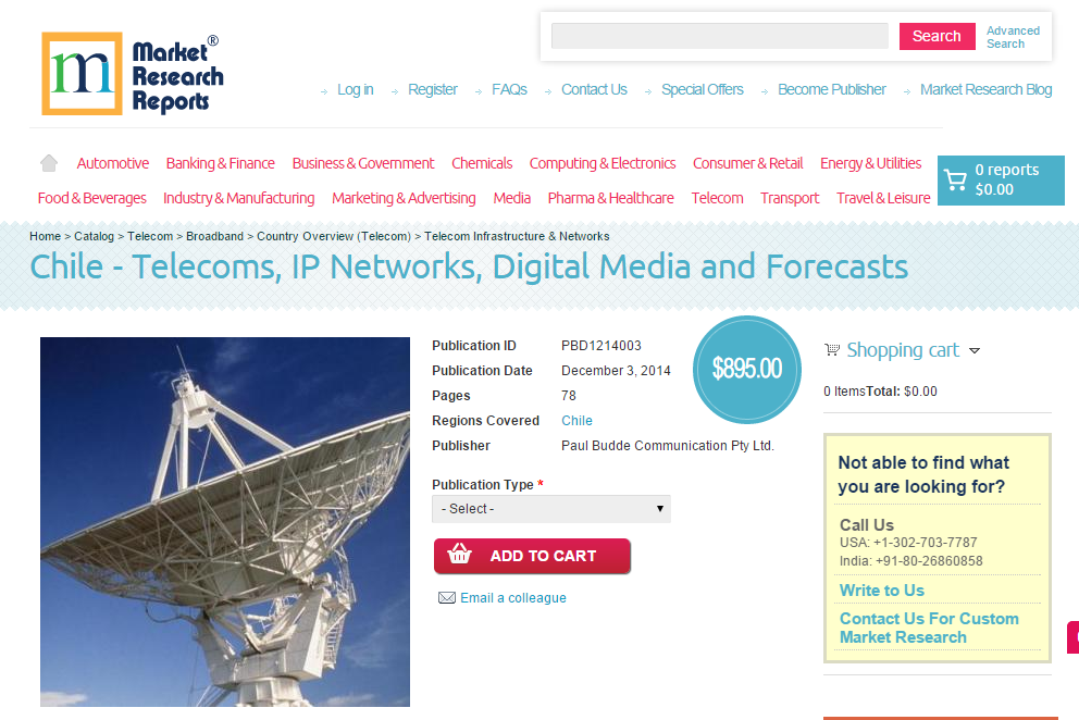 Chile - Telecoms, IP Networks, Digital Media and Forecasts'