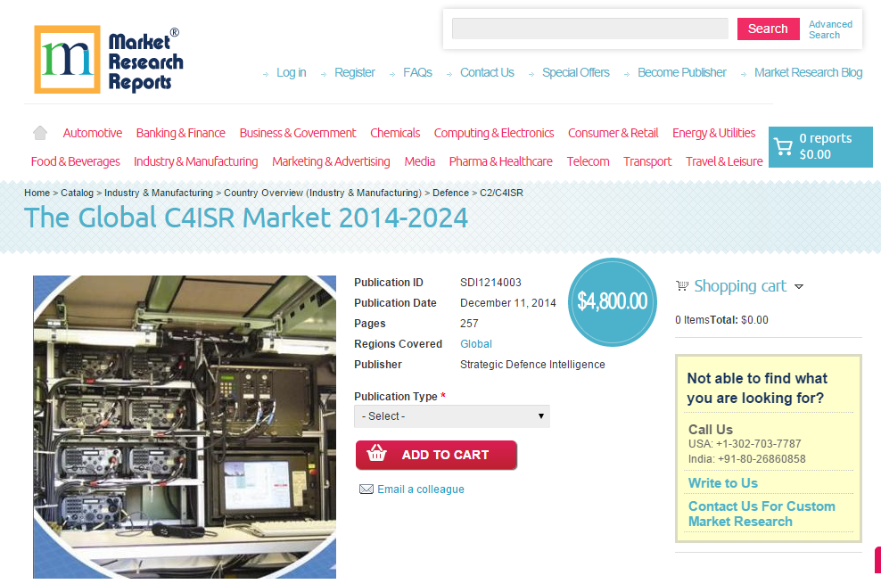 Global C4ISR Market 2014 - 2024'