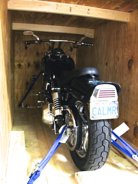 Custom crate for motorcycle'