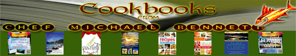 Cookbook covers from Chef Michael Bennett'